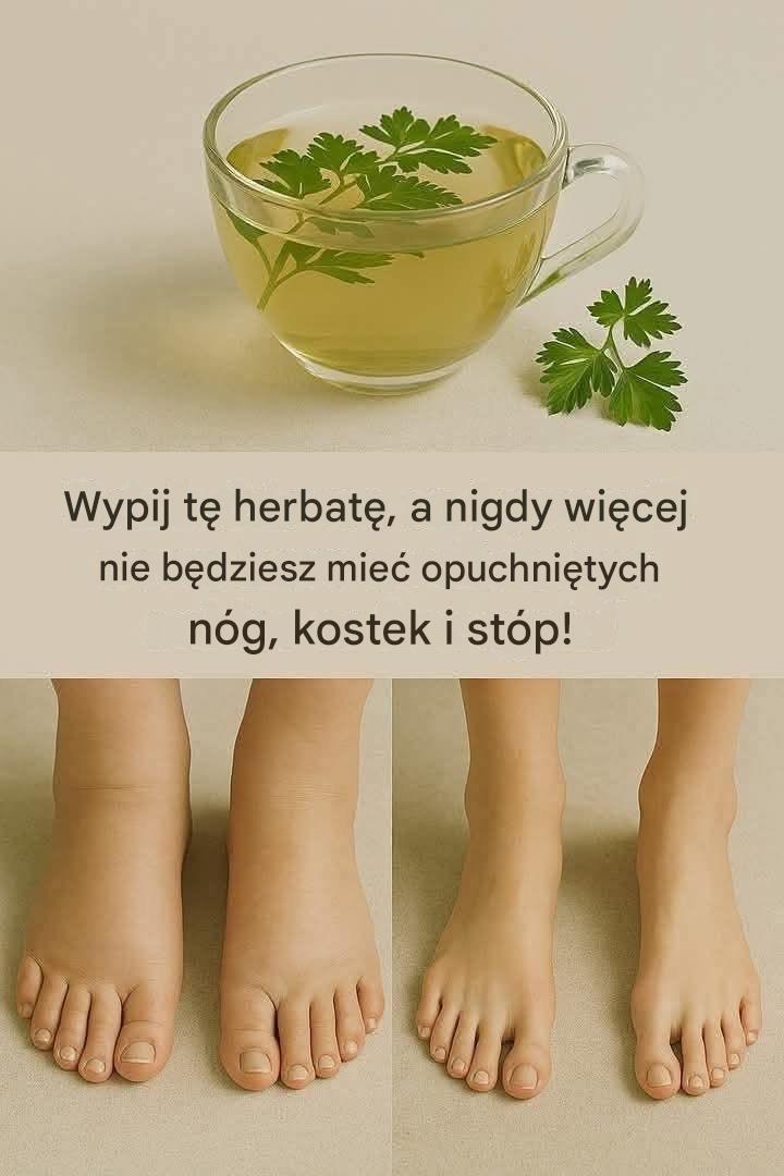 Siła herbaty pietruszkowej: naturalna ulga w obrzękach nóg, kostek i stóp