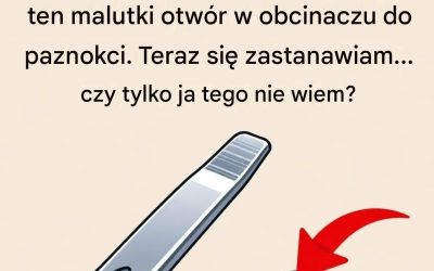 Do czego służy mały okrągły otwór w obcinaczu do paznokci?
