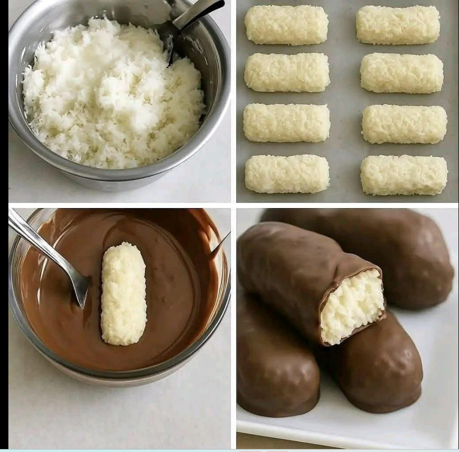 Domowe batony kokosowo-czekoladowe