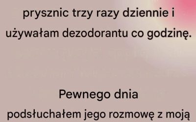 Mój mąż powiedział, że moje ciało śmierdzi, ale prawdziwy powód mnie zdenerwował