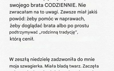 Mój mąż odwiedzał swojego brata codziennie przez ostatnie sześć miesięcy. Kiedy moja bratowa zadzwoniła do mnie w zeszłą niedzielę, byłam w szoku.