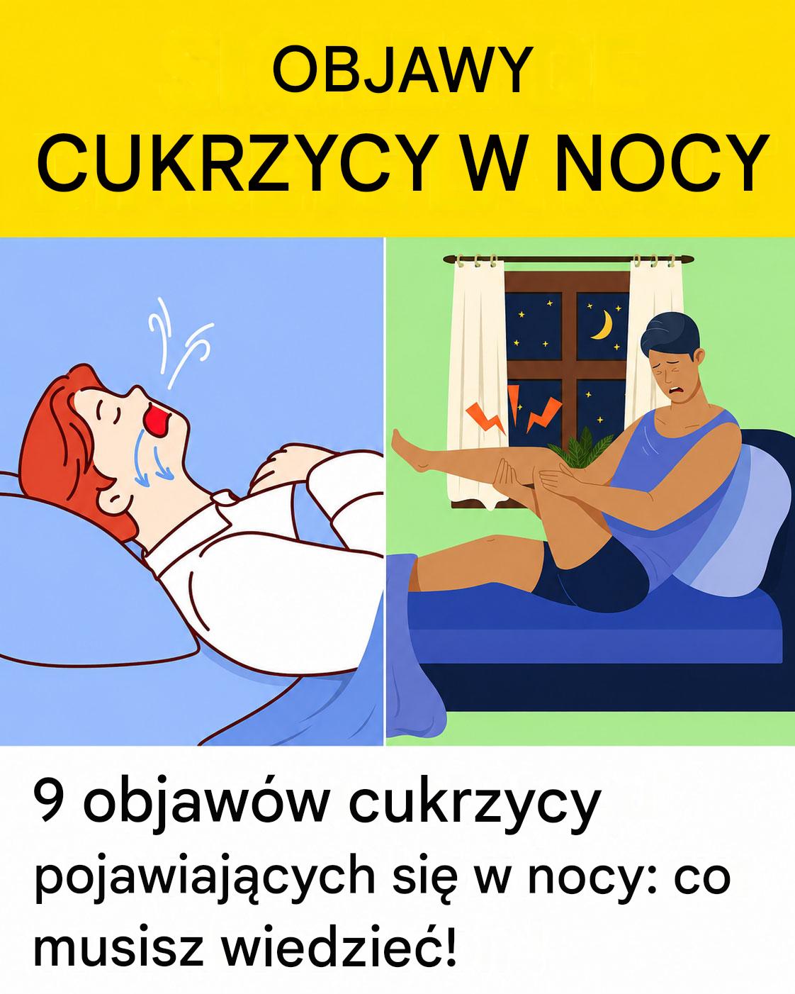 9 objawów cukrzycy, które pojawiają się w nocy