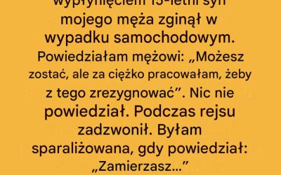 Wybrała rejs zamiast rodziny — i po powrocie straciła wszystko
