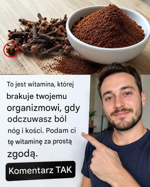 To witamina, której brakuje organizmowi, gdy masz ból nóg i kości. Dam ci witaminę za proste OK.