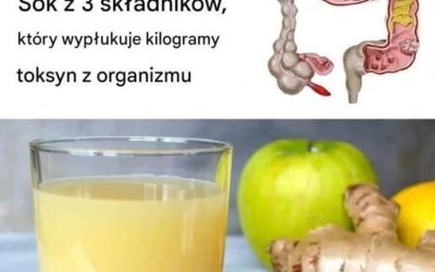 Sok oczyszczający jelita grubego: jabłka, imbir i cytryna wypłukują toksyny