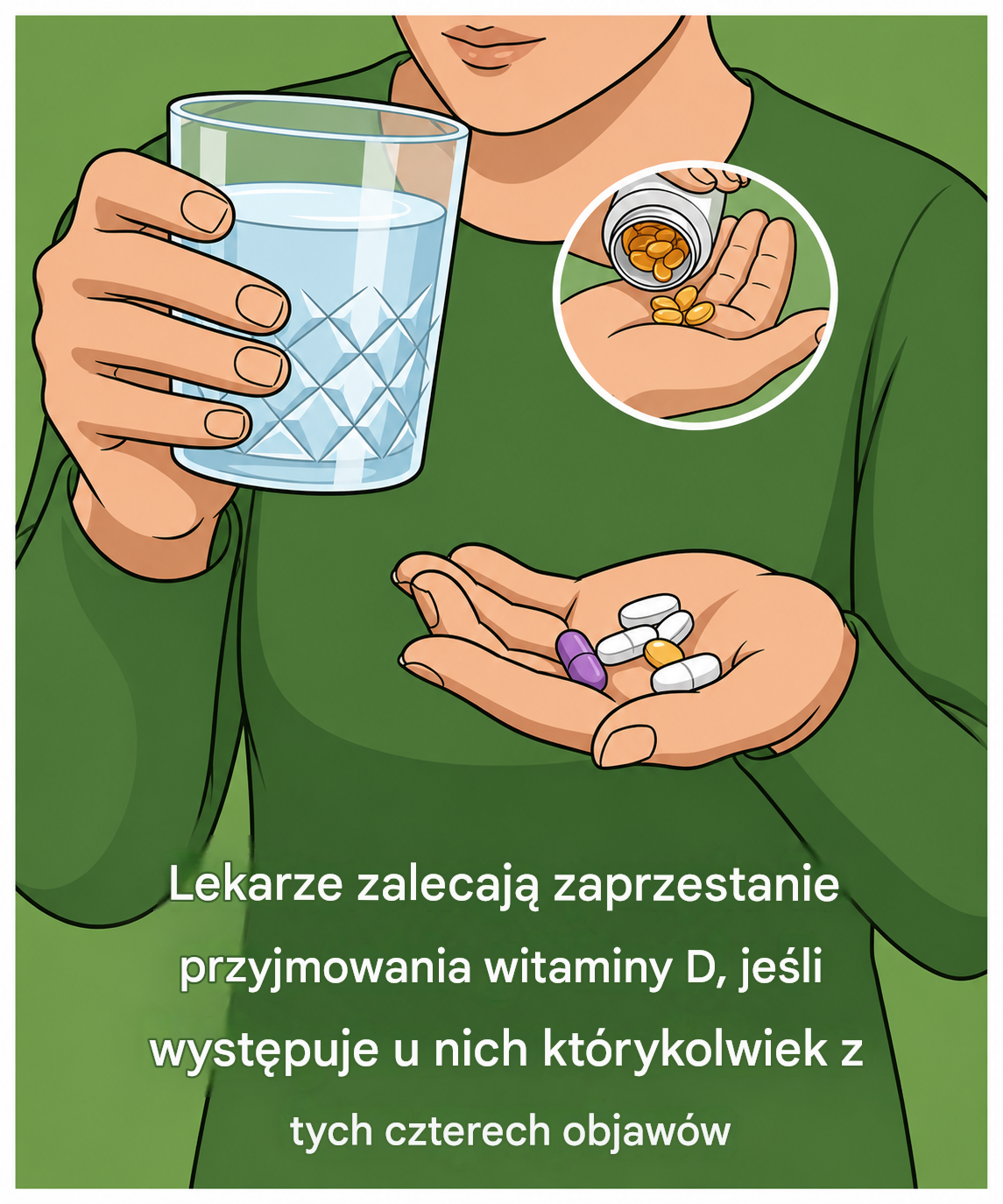 Ważne ostrzeżenie lekarzy: Natychmiast przerwij przyjmowanie witaminy D, jeśli wystąpią u Ciebie te 4 objawy