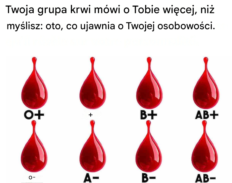 Twoja grupa krwi mówi o Tobie więcej, niż myślisz: oto, co ujawnia o Twojej osobowości.