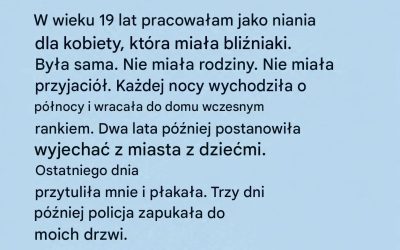 Myślała, że ​​jest po prostu samotną matką… dopóki nie dowiedziała się, co robi każdej nocyMyślała, że ​​jest po prostu samotną matką… dopóki nie dowiedziała się, co robi każdej nocy