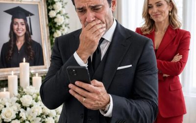 Podczas mszy pogrzebowej zmarłej córki otrzymał wiadomość: „Tato, jutro kończę studia”… a jego żona próbowała zabrać mu telefon komórkowy.