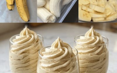 Mus bananowy w 5 minut: Masz ochotę na szybki, pyszny i łatwy deser? Ten mus bananowy zawiera zaledwie kilka prostych składników. Lekka konsystencja, nieodparty smak i gwarancja sukcesu z każdą łyżką!😍🍨