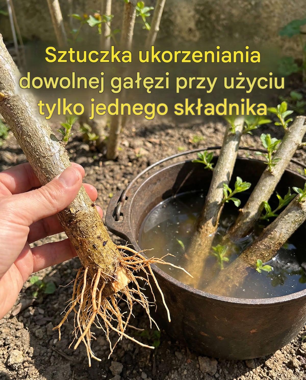Technika ukorzeniania dowolnej gałęzi (tylko z 1 składnikiem)